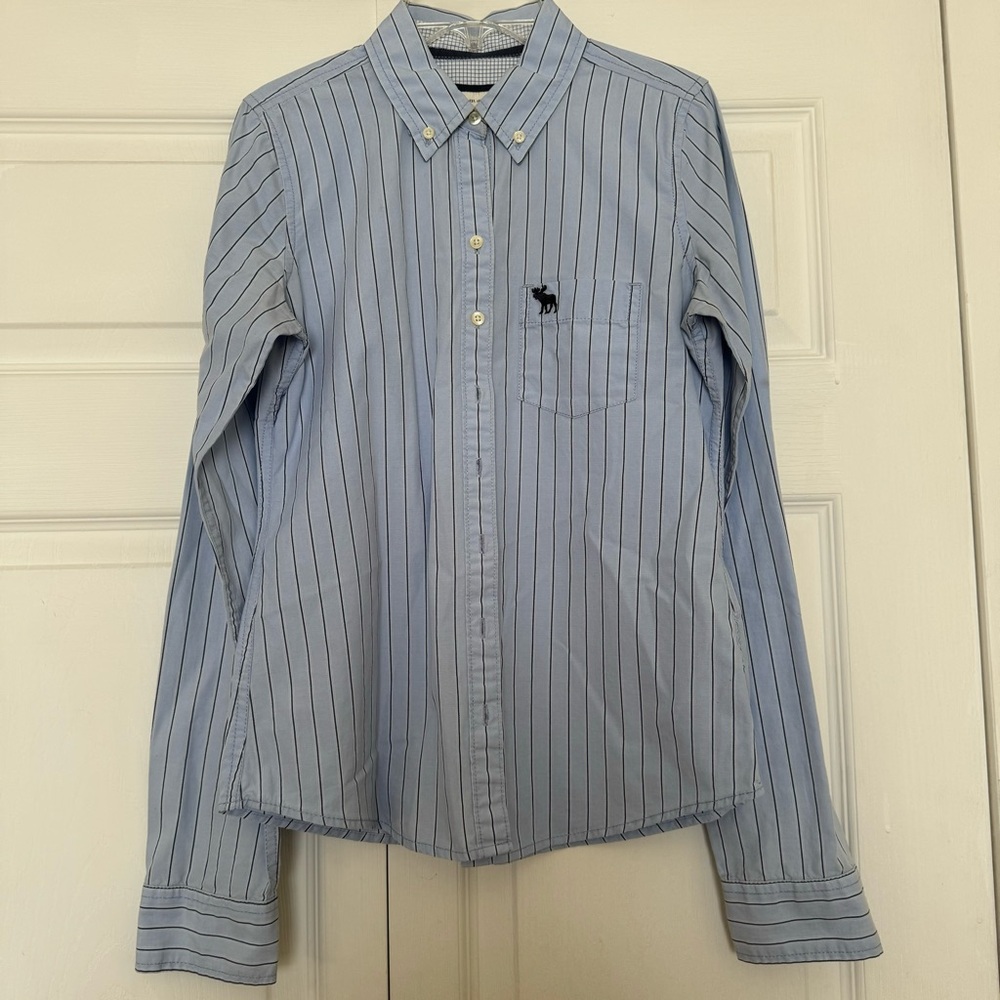 Abercrombie & Fitch Blue Button Down Shirt Size S